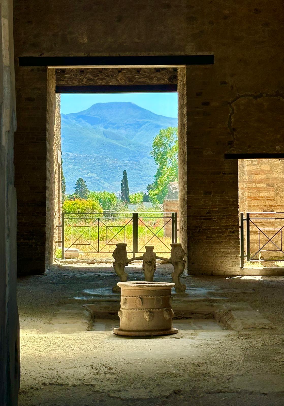 View of Vesuvius from Pompeii