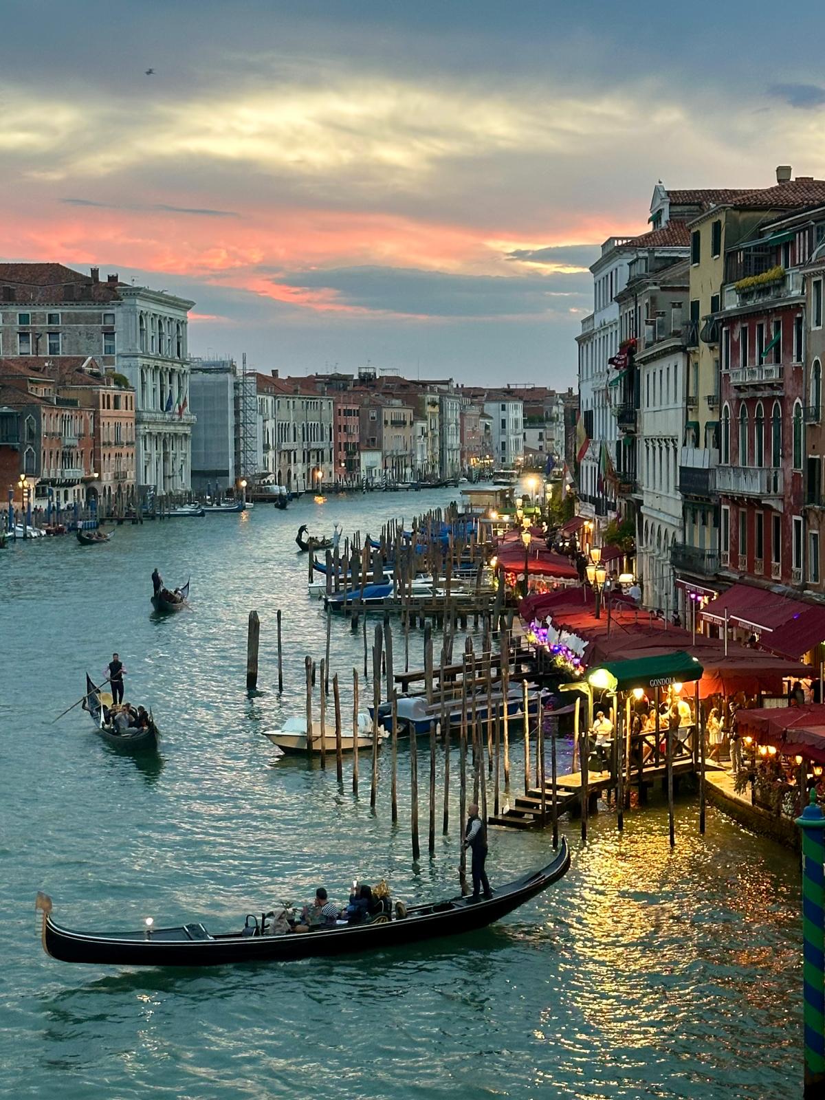 Sunset from Rialto Bridge