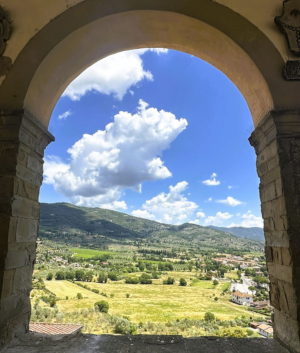 The View from Castiglion Fiorentino over the Val di Chio, Tuscany