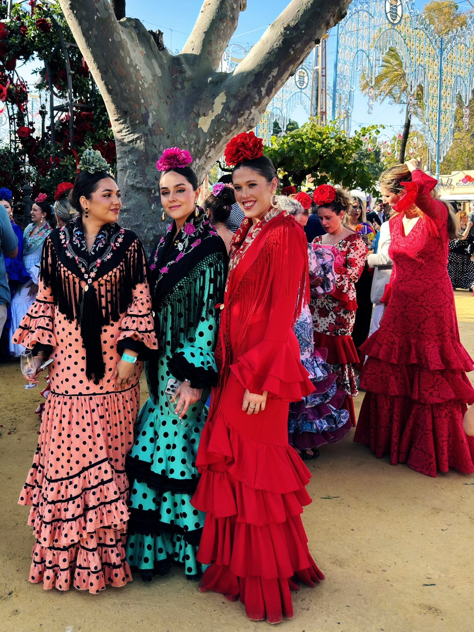 Celebrating at the Jerez Horse Fair, Jerez , Spain