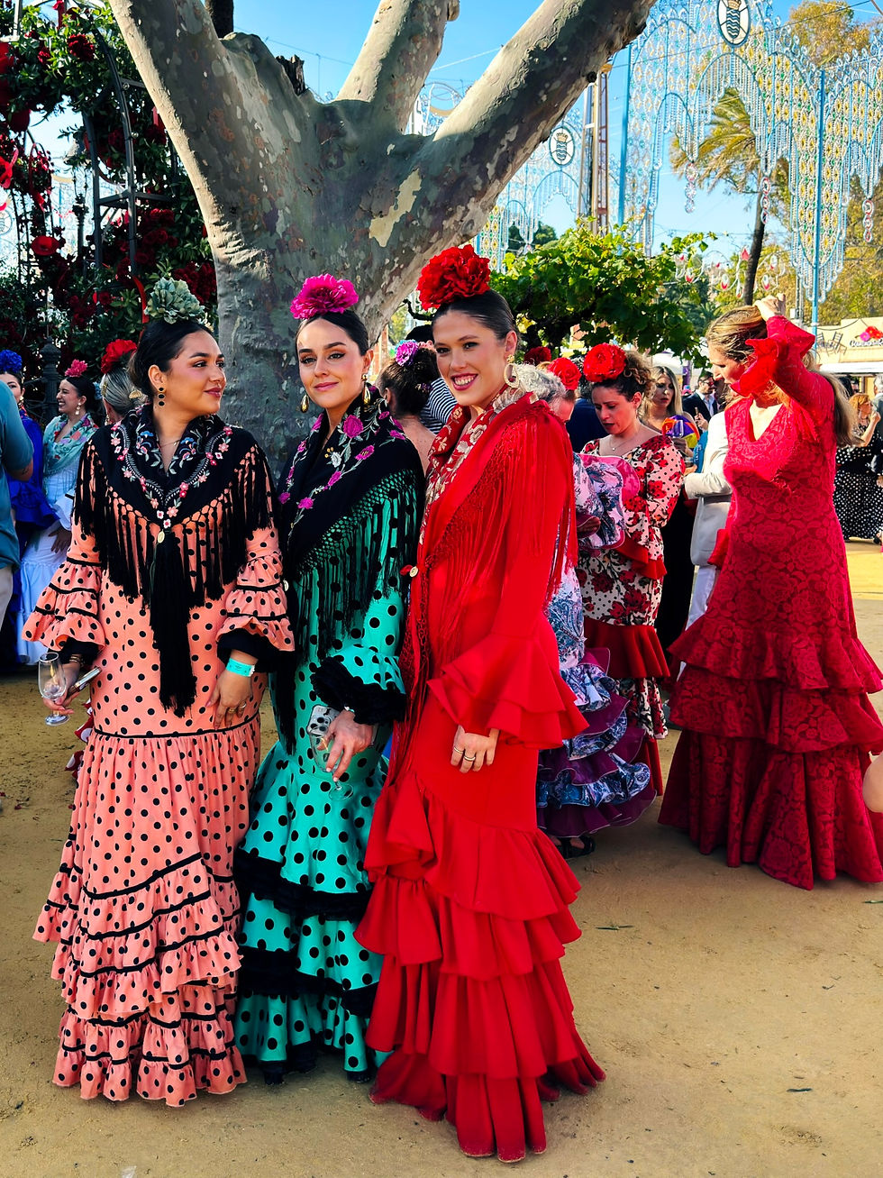 Celebrating at the Jerez Horse Fair, Jerez , Spain