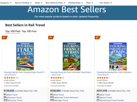Real Travel Guides on Amazon Bestseller List