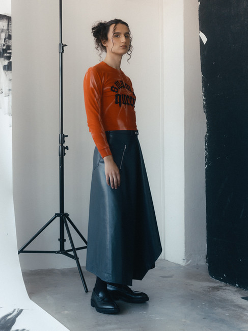 An exclusive interview with Riot Women actor Macy Seelochan for 5ELEVEN. Photographed by Andrew Rankin and Macy Seelochan. Styled by Alton Hetariki with fashion by Acne Studios, Aries, Damson Madder, Emello, Huishan Zhang, Norma Kamali and more.