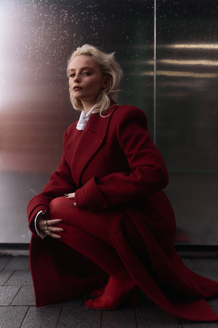 An exclusive online interview for 5'ELEVEN" with "Doctor Who" and "The Forsytes" actor Millie Gibson. Photographed by Alex Hutchinson and styled by Rosie Sykes. Features fashion by Fendi, Ganni, Sandro, Tod's, Shrimps and more.