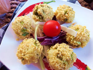 Slané jáhlové kuličky