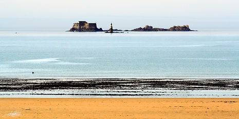Plage du sillon, le fort de la conchee pris par Yann Chollet photographe professionnel.