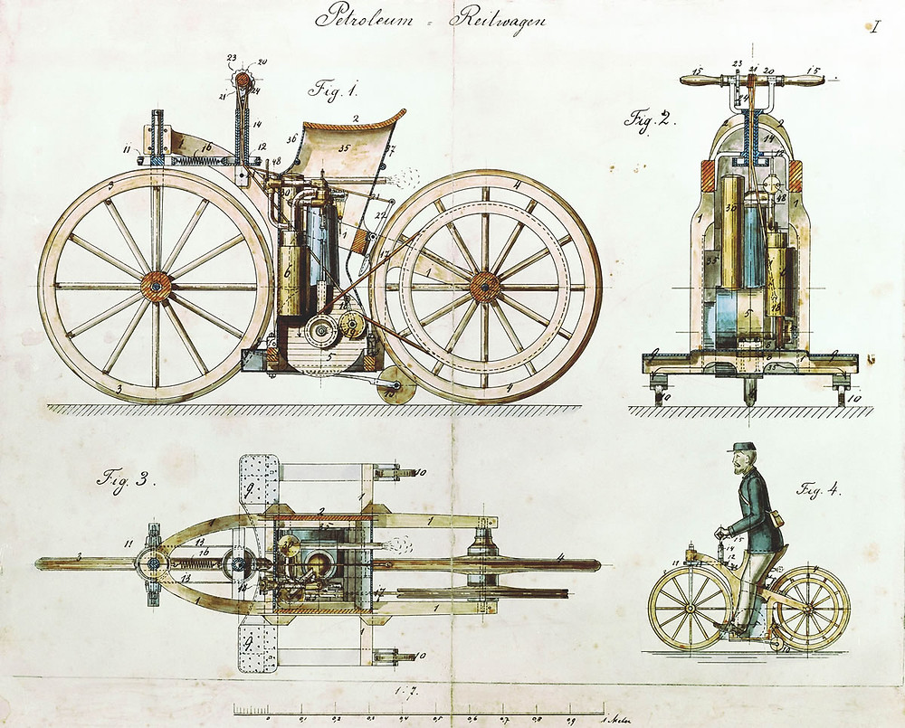 História da Primeira Motocicleta