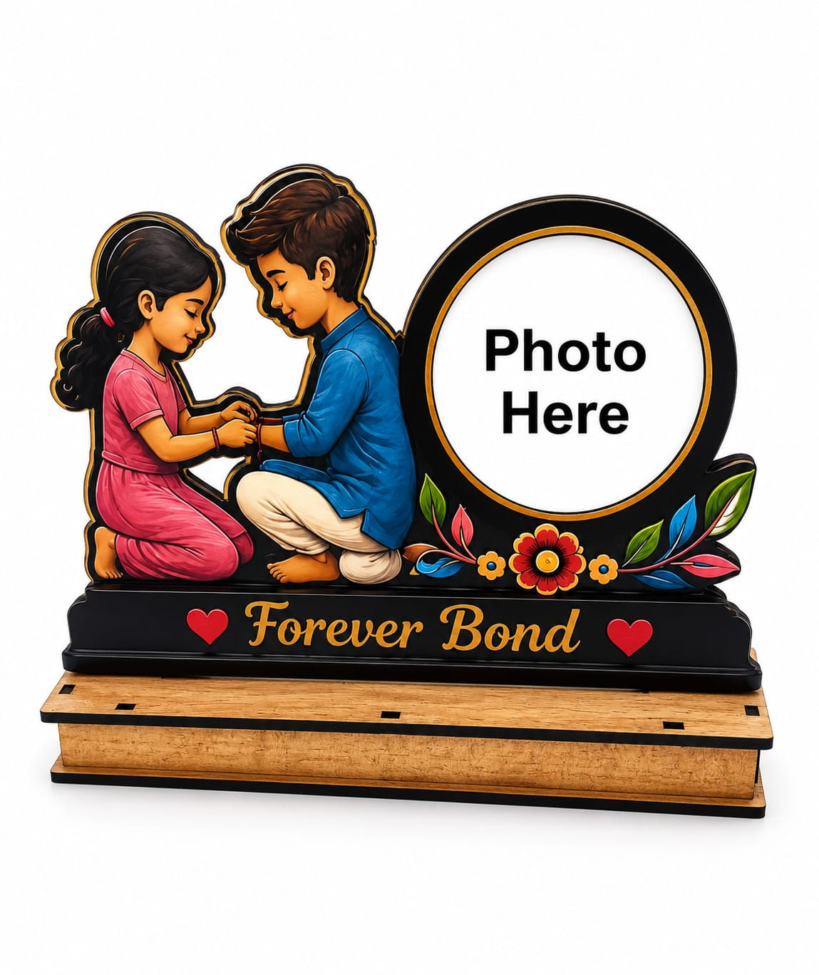 Forever Bond Personalized Brother Sister Photo Frame | Raksha Bandhan Gift |