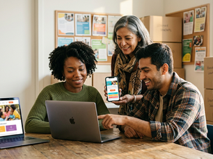 Wix nonprofit template editor with donation form
