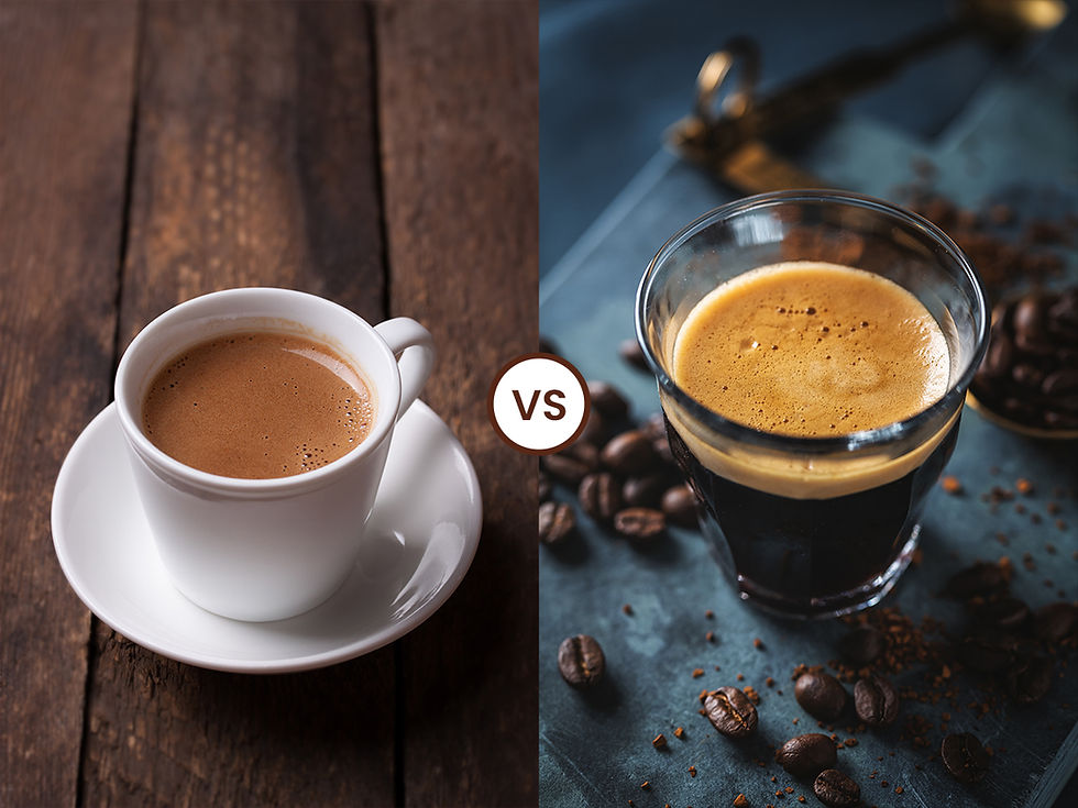 Coffee Versus Espresso