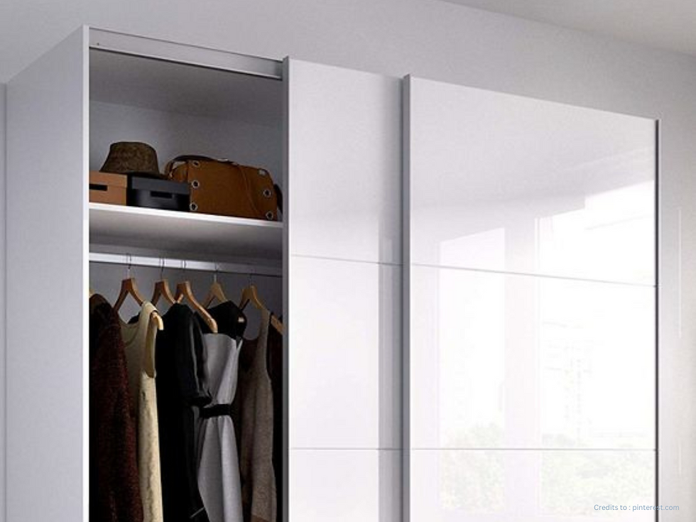 Sleek Frosty White Grandeur, a 4-door sliding wardrobe