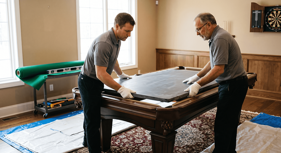 White Glove Pool Table Installation: