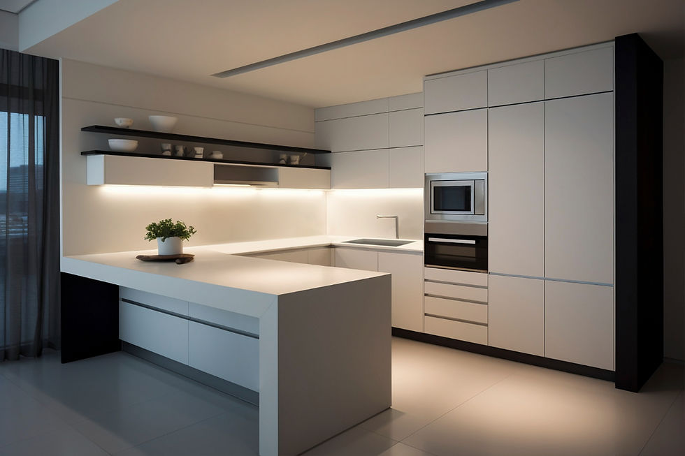 Light an L-Shaped Modular Kitchen