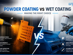 5 Key Differences Between Powder Coating and Wet Painting