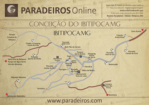 Paradeiros - Mapa Ibitipoca