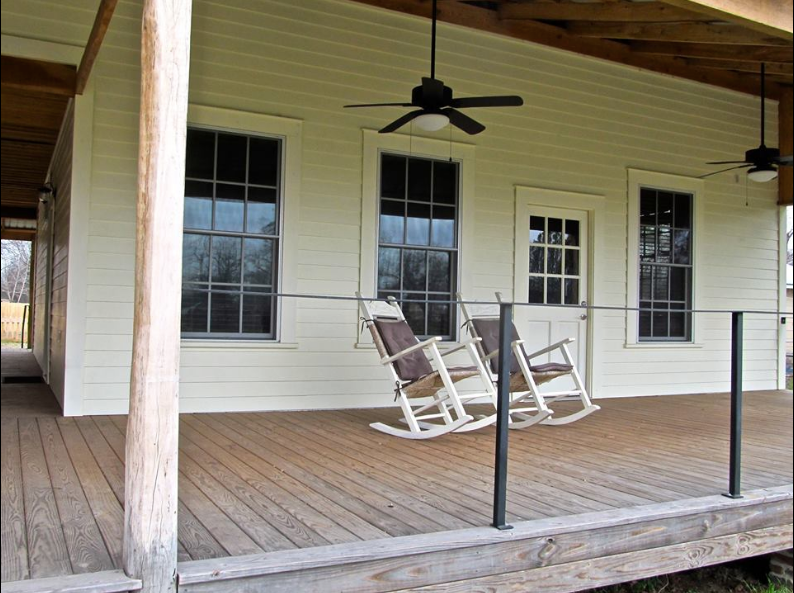 Dog Trot Porch Looks over the Farm