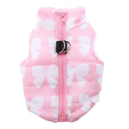 Thumbnail: Cozy Striped Pet Jacket With Traction Buckle - Perfect For Autumn And Winter!