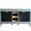 Thumbnail: Tower Modern 60" Grey Double Sink Vanity