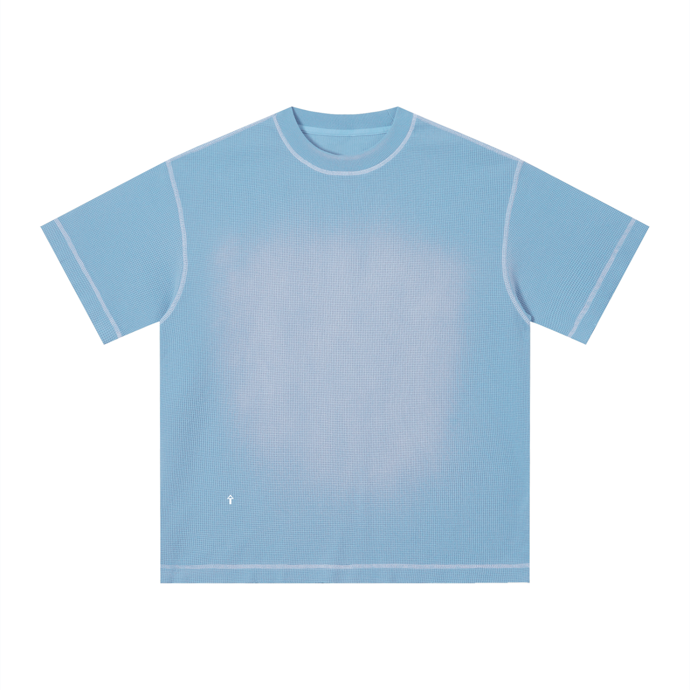 Unisex Sunfade Waffle Boxy T-Shirt