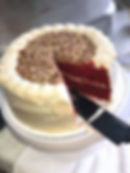 Red Velvet Cake with Pecans