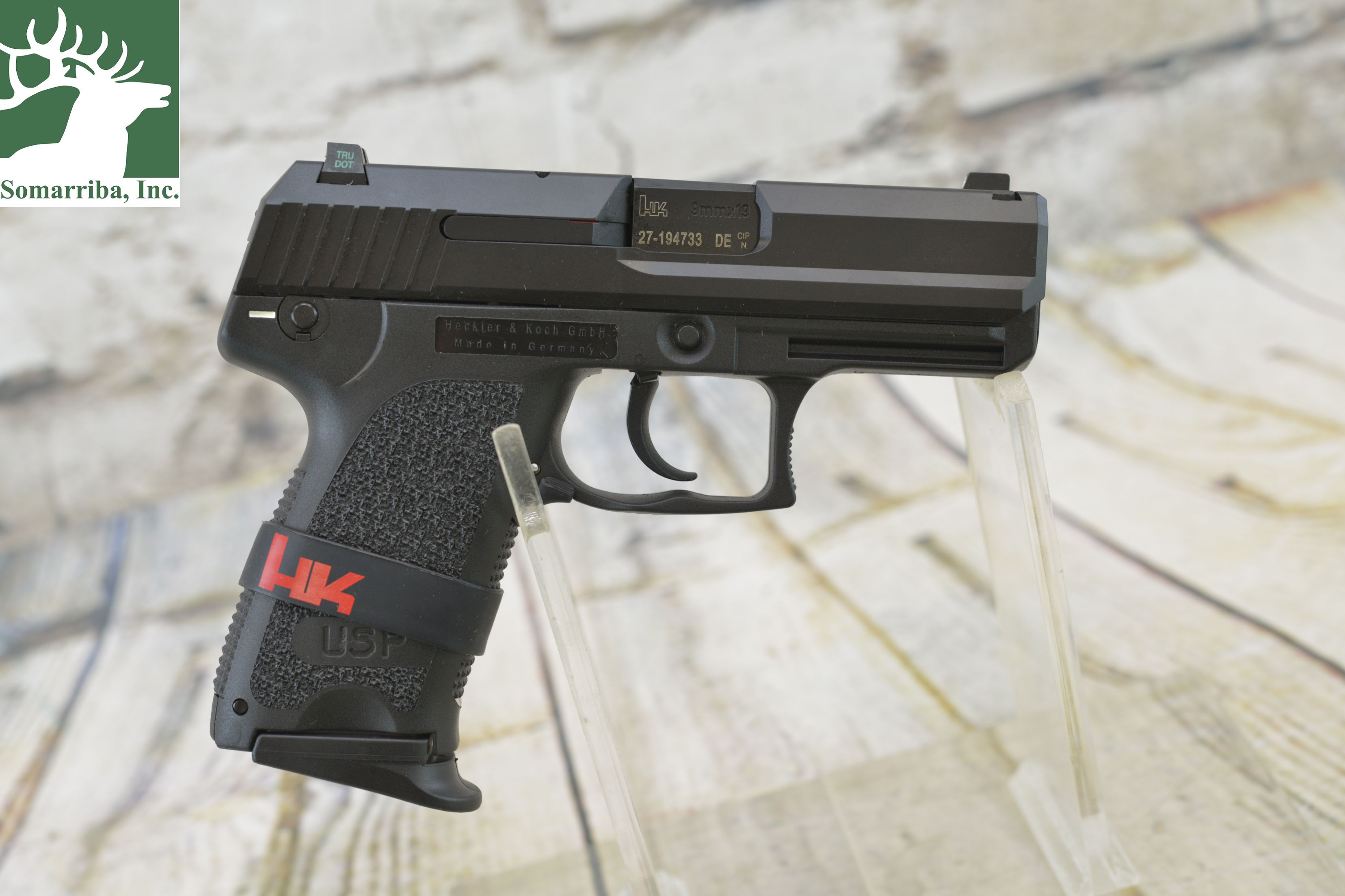 HECKLER & KOCH PISTOL 81000330 USP9 COMPACT (V1) 9mm, 3.58" BBL, (3) 13RND CAPAC
