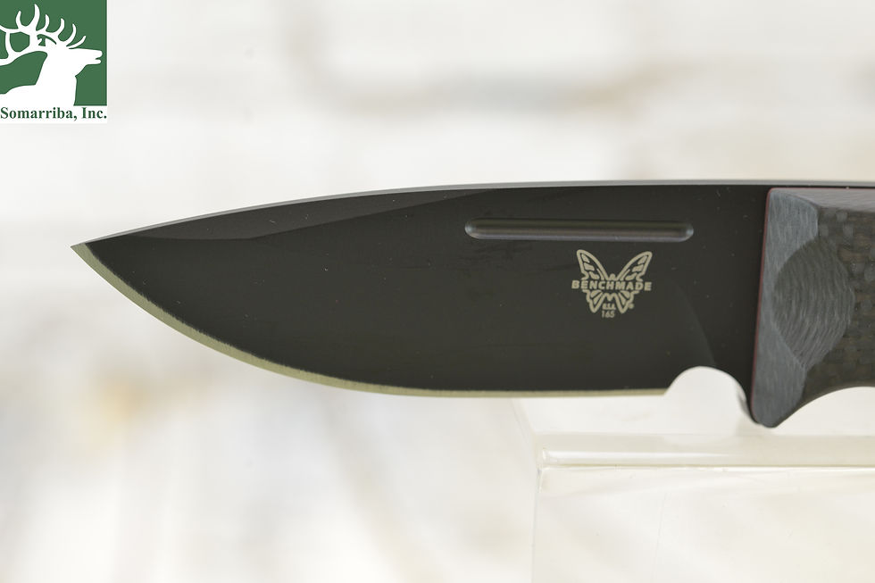 Thumbnail: BENCHMADE KNIFE 165BK SIBERT, MINI BUSHCRAFTER, 3.38" CPM-CruWear DROP POINT