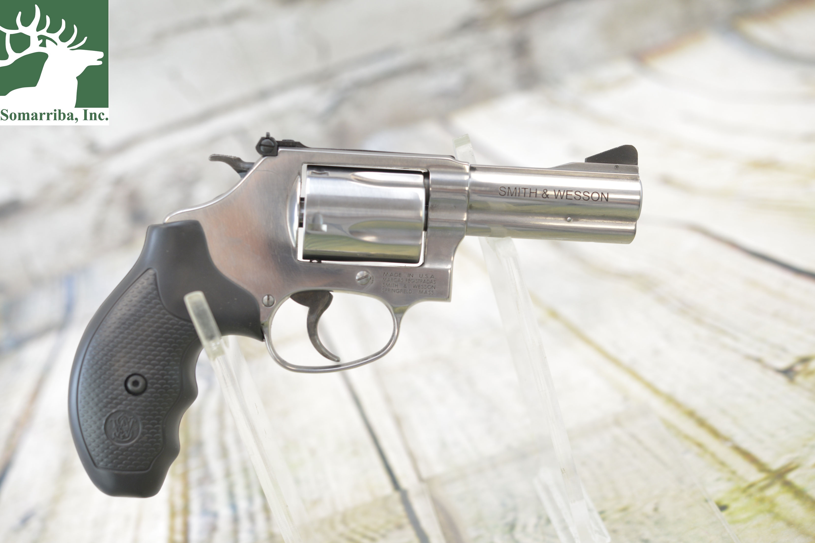 SMITH & WESSON REVOLVER 162430 MODEL 60 .357 MAG, 3" BBL (5)RND CAPACITY, FULL L