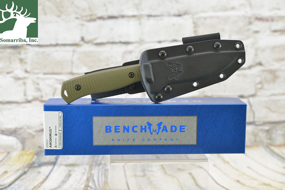 Thumbnail: BENCHMADE KNIFE 539GY "ANONIMUS", 5.0" CPM-CruWear DROP-POINT BLADE, OD GREEN G1