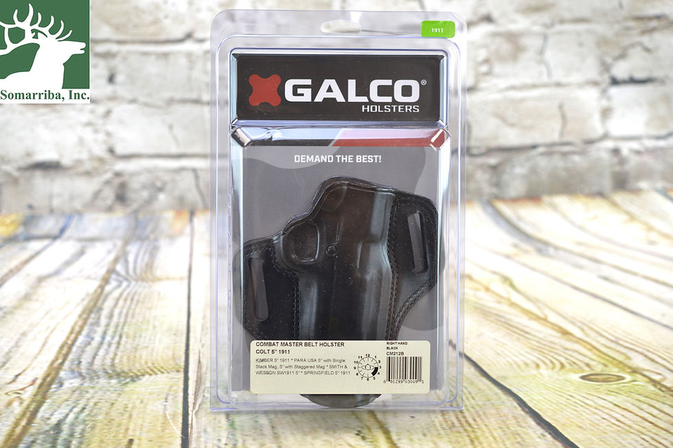 Thumbnail: GALCO HOLSTER COMBAT MASTER BELT HOLSTER CM212B 1911 5" BLK RH