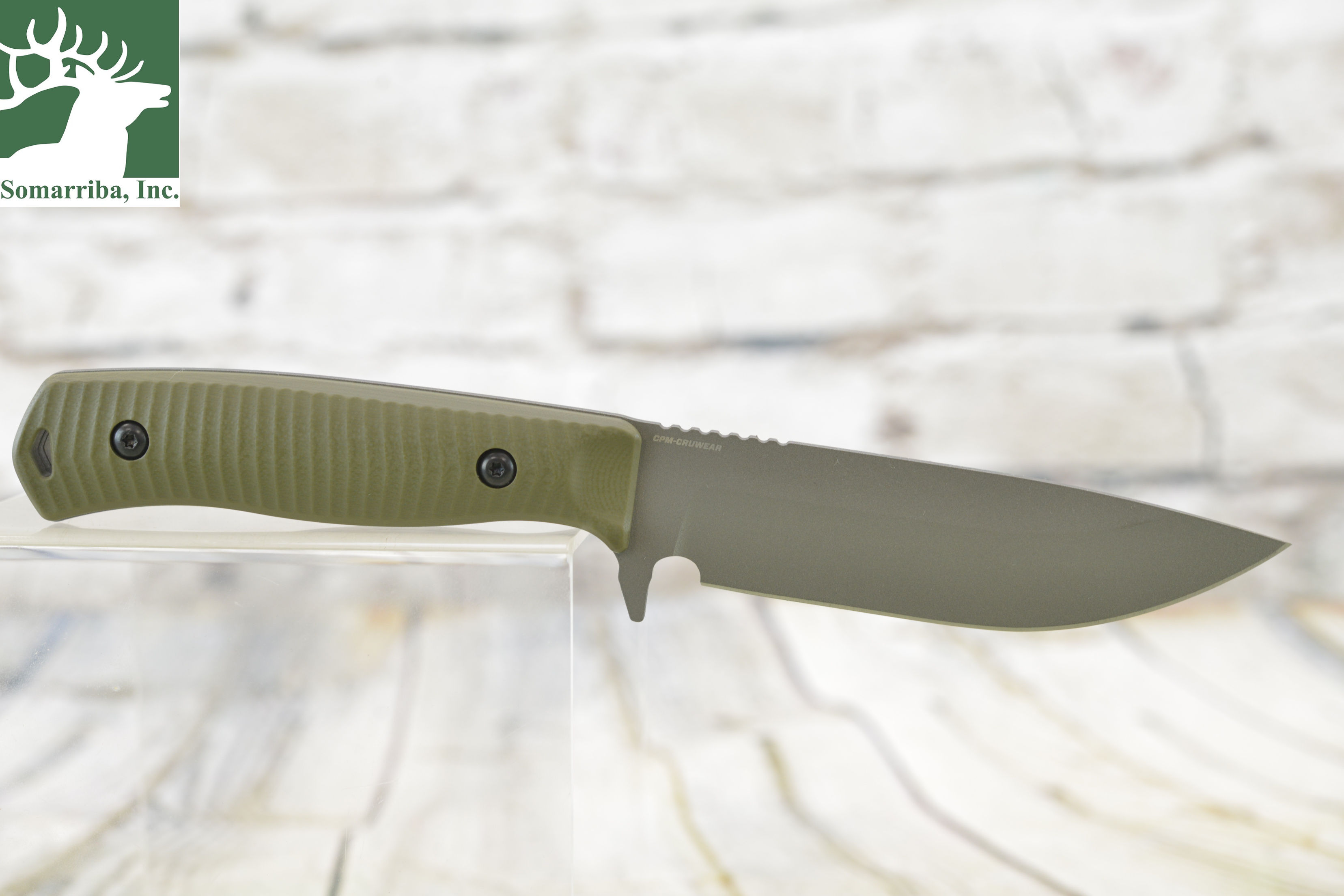 BENCHMADE KNIFE 539GY "ANONIMUS", 5.0" CPM-CruWear DROP-POINT BLADE, OD GREEN G1