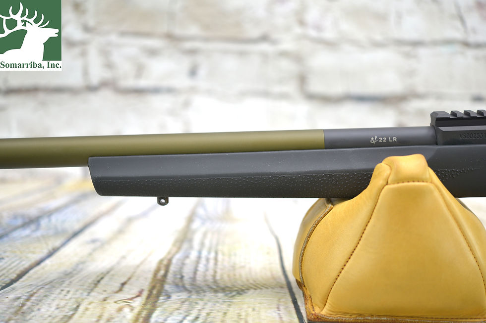 Thumbnail: VOLQUARTSEN RIFLE VCR-0143 SUPERLITE, 22 LR WITH HOGUE STOCK, OD GREEN