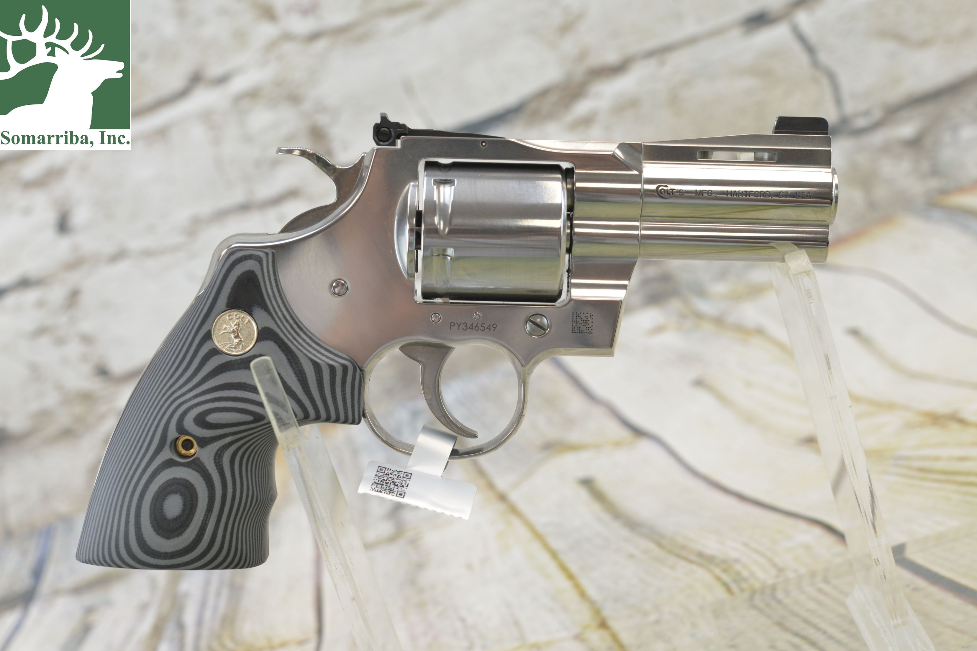 COLT MFG REVOLVER PYTHON-SP3NS Python Combat Elite 357 Mag 6 Shot, 3" Stainless