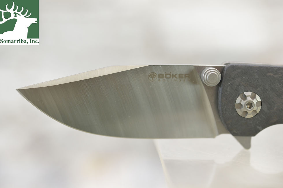 Thumbnail: BOKER KNIFE 110665 SHERMAN EDC 2.95" BLADE, "MAGNACUT" STEEL, TITANIUM FRAME LOC