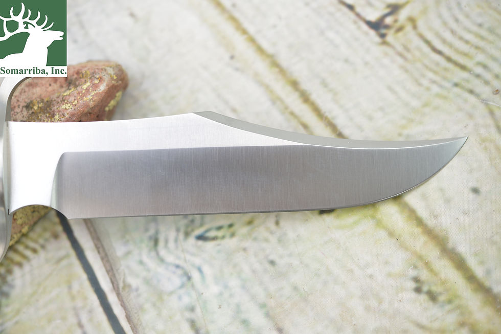 Thumbnail: BOKER KNIFE 121547 BOWIE OAK 7.80" N690 STEEL BLADE FIXED FULL TANG S-SHAPED