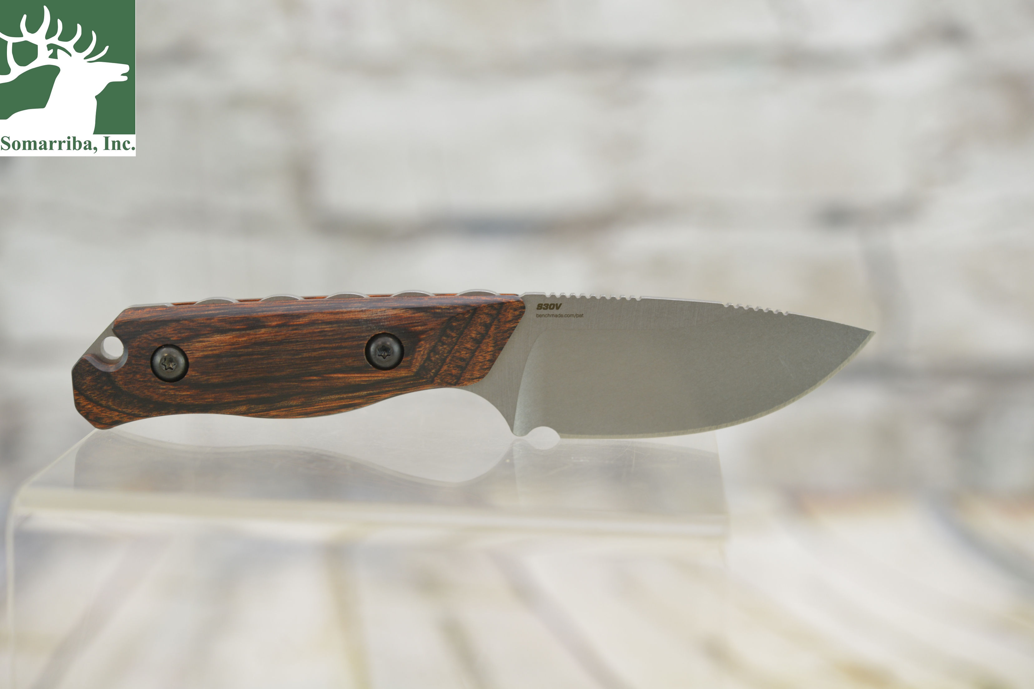 BENCHMADE KNIFE 15017 HIDDEN CANYON HUNTER, 2.79" BLADE,  FB, WOOD