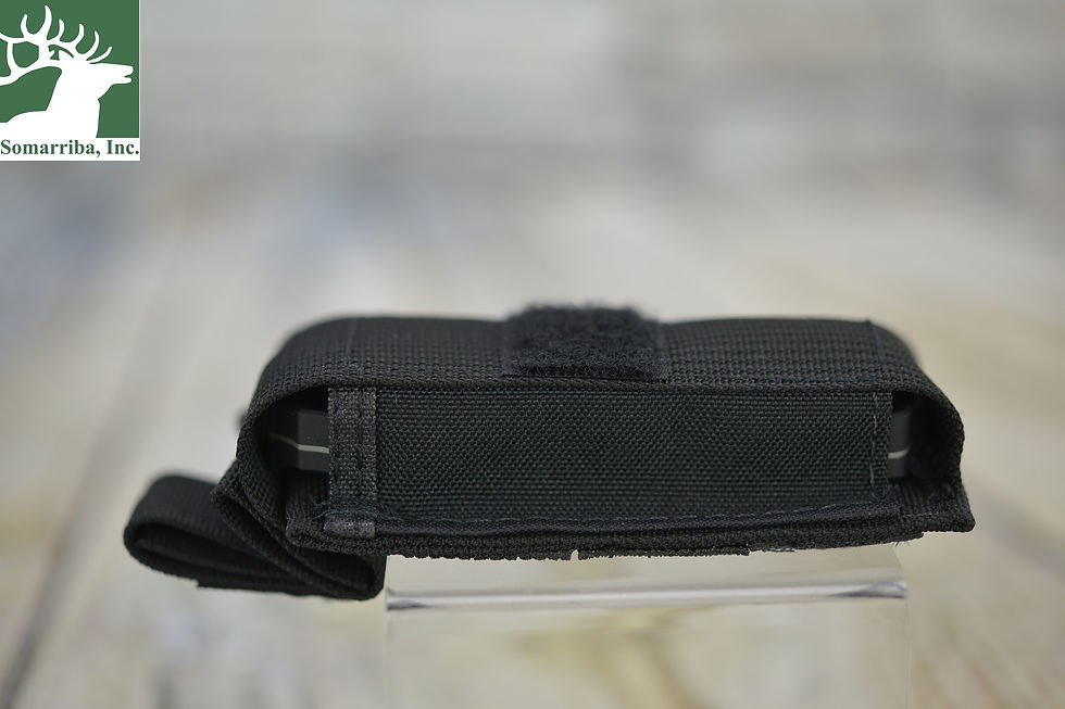 Thumbnail: BENCHMADE KNIFE 3350 MINI-INFIDEL DOUBLE EDGE STEEL BLADE 3.96", BLACK ANODIZED