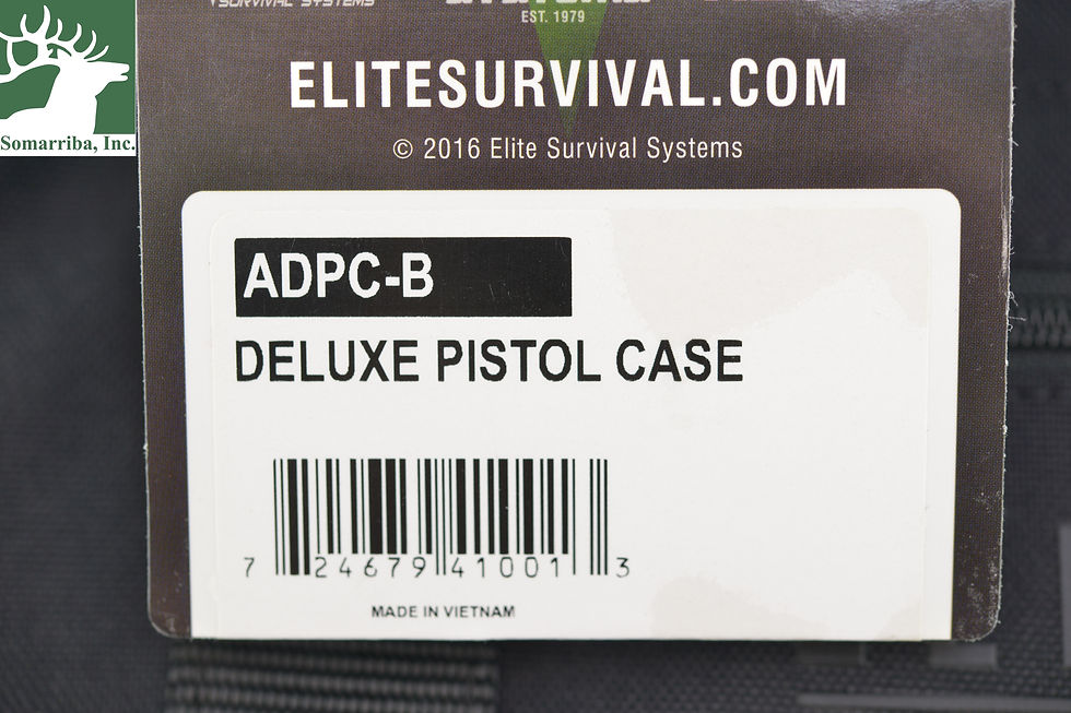 Thumbnail: ELITE SURVIVAL SYSTEMS DELUXE PISTOL CASE ADPC-B BLK