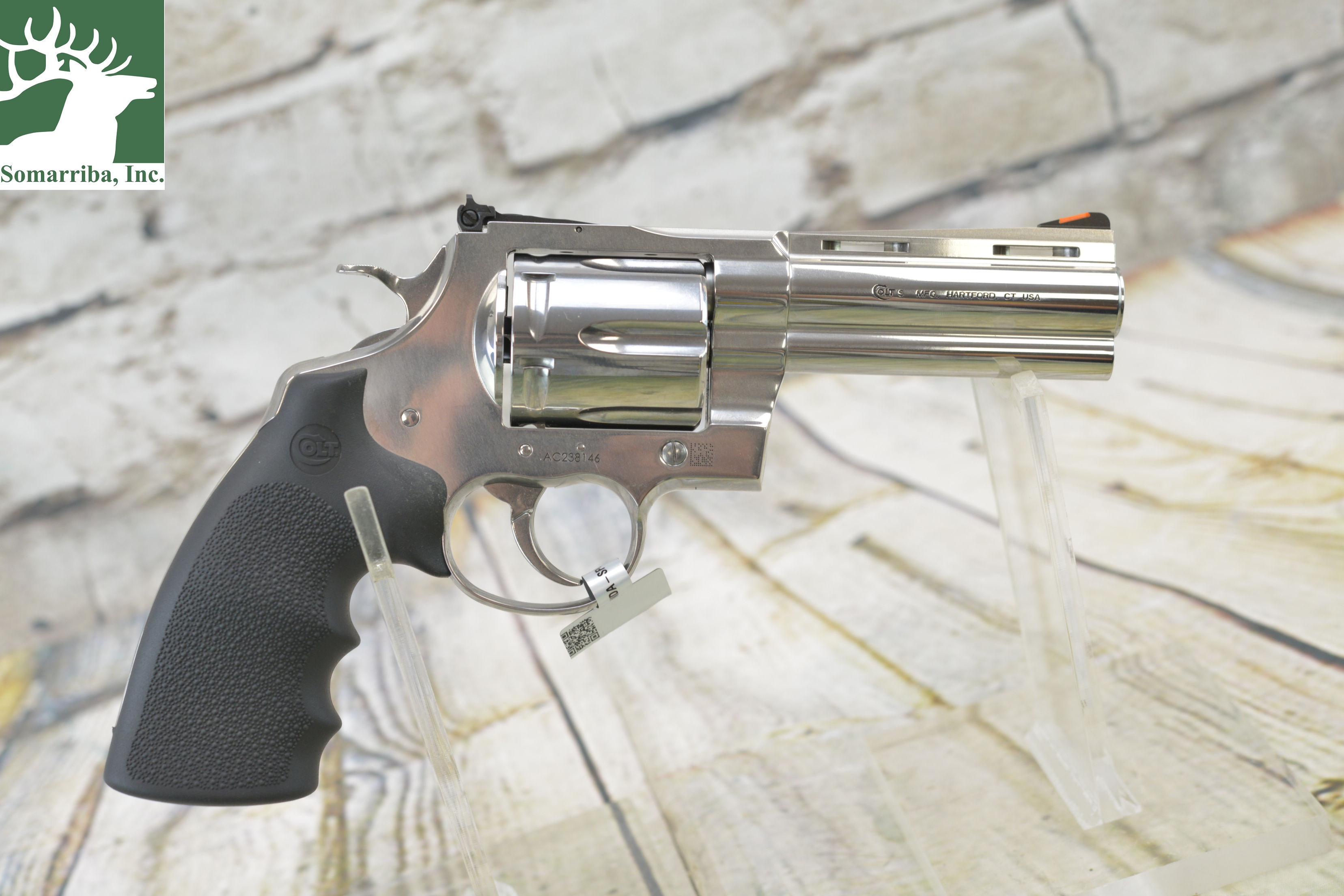 COLT REVOLVER ANACONDASP4RTS Anaconda 44 Mag 6rd Shot 4.25" Vent Rib Barrel, Sem