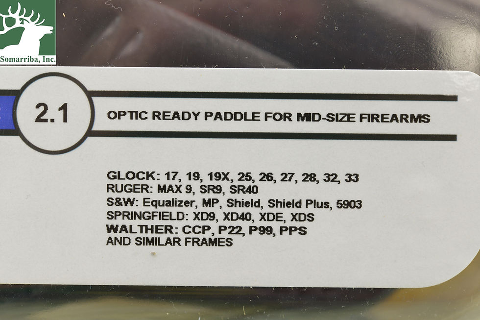 Thumbnail: 1791 GUNLEATHER OR-PDH-2.1-SBR-R Optic Ready OWB Paddle Holster Size 2.