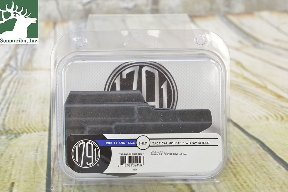 Thumbnail: 1791 GUNLEATHER HOLSTER TAC-IWB-SHIELD-BLK-R KYDEX IWB HOLSTER S&W SHIELD BLACK