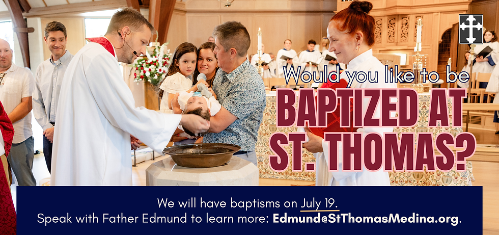Baptisms will be July 19.