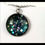 Thumbnail: Purple Teal Colorshift Glittering Glass Pendant Necklace