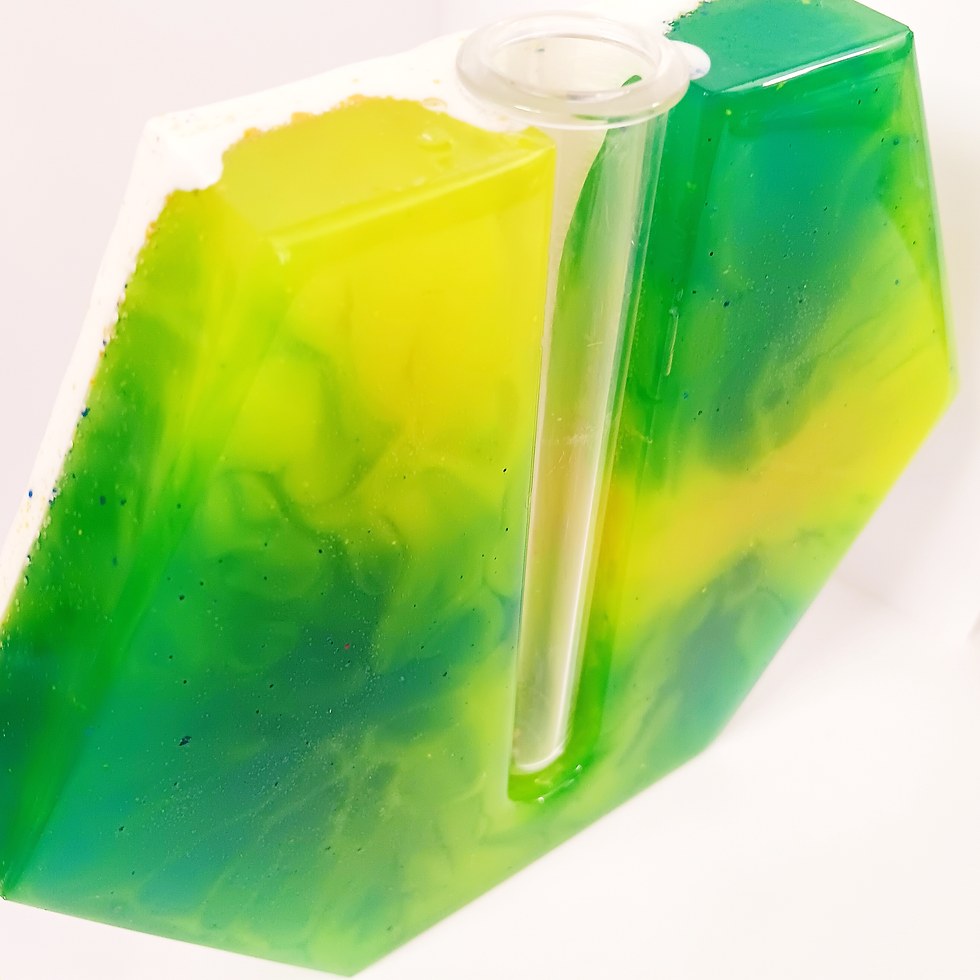 Thumbnail: Green Yellow Hexagon Planter