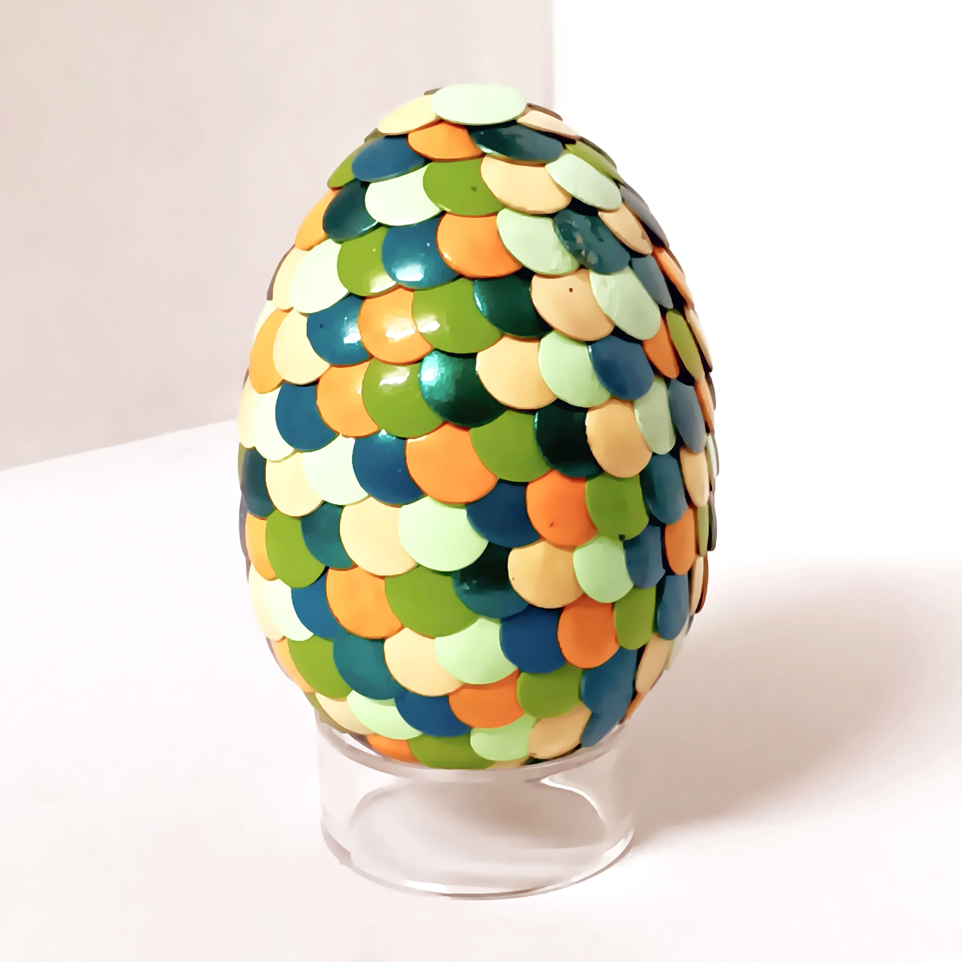 Medium Yellow Green Blue Mixed Dragon Egg