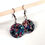 Thumbnail: Colorful Blue Glitter Sparkling Dangle Earrings