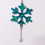 Thumbnail: Green Shift Snowflake Resin Jewel Ornament