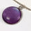 Thumbnail: Purple Shimmering Glass Pendant Necklace