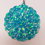 Thumbnail: Mandala Swirl Blue Glitter Resin Ornament