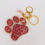 Thumbnail: Fiery Red Brown Shift Glitter Paw Resin Keychain