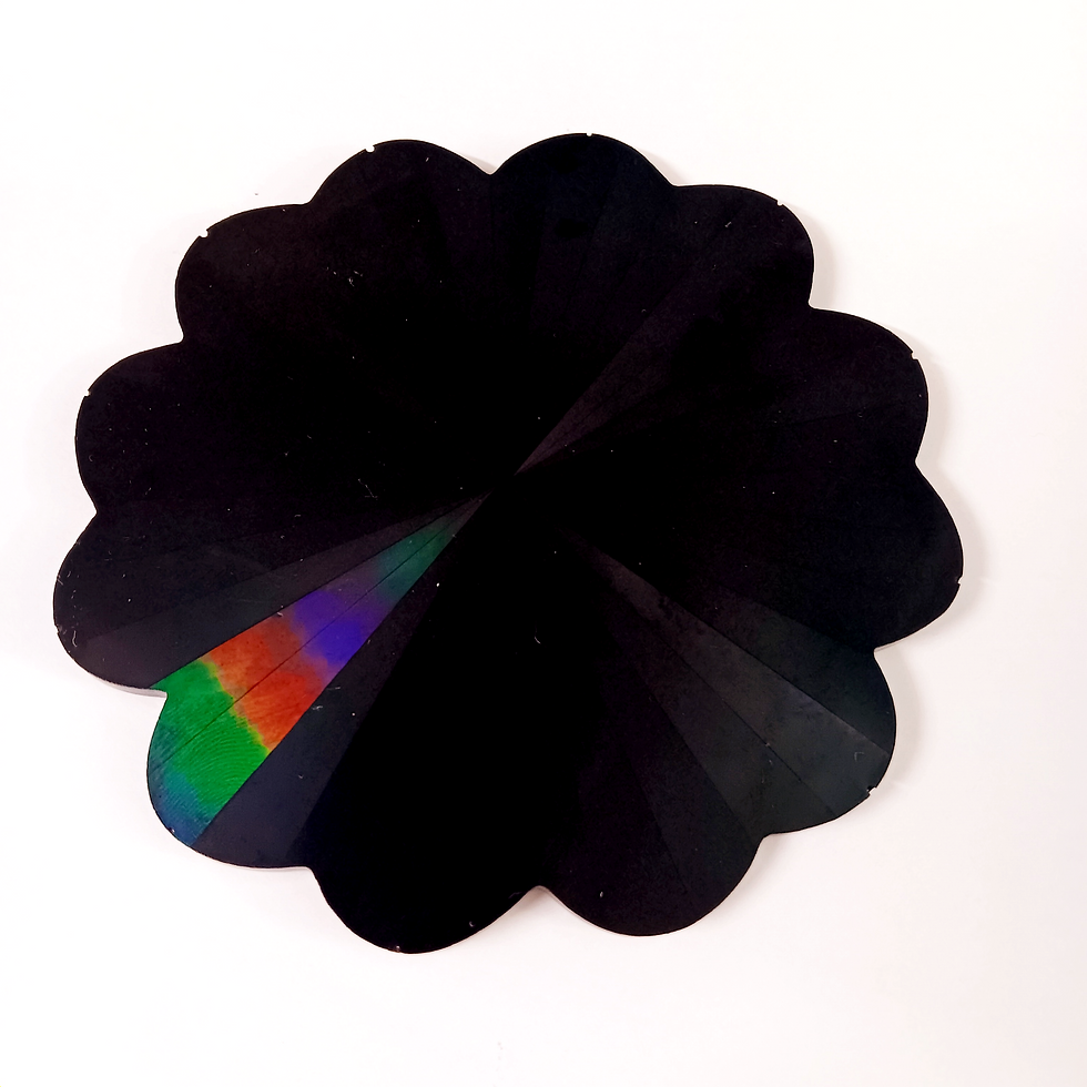 Thumbnail: Black Holographic Wavy Resin Coaster